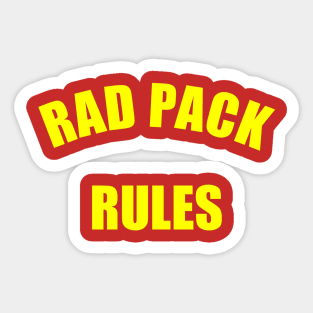 Rad Pack Rules Sticker